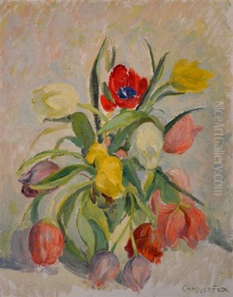 Tulips Oil Painting by Ethel Carrick Fox