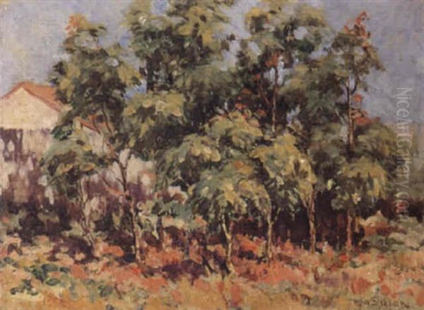 Homestead Oil Painting by Ethel Carrick Fox