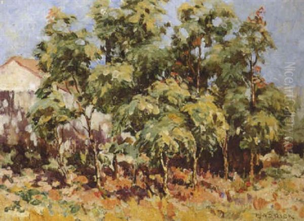 Homestead Oil Painting by Ethel Carrick Fox