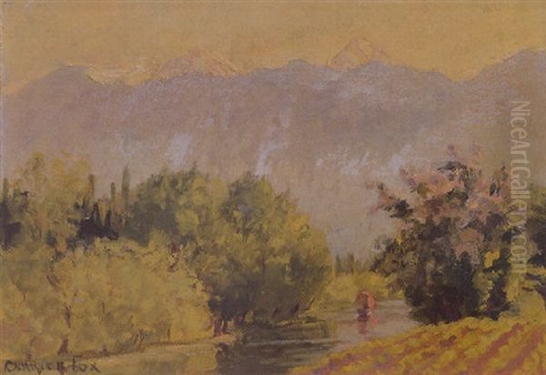 Distant Alps Oil Painting by Ethel Carrick Fox