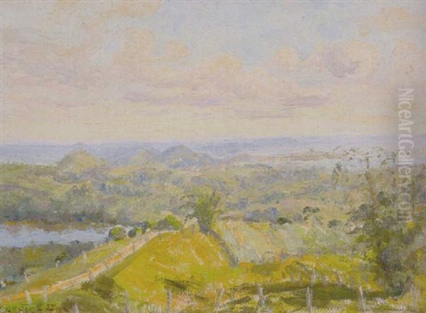 Landscape, Near New South Wales-queensland Border Oil Painting by Ethel Carrick Fox