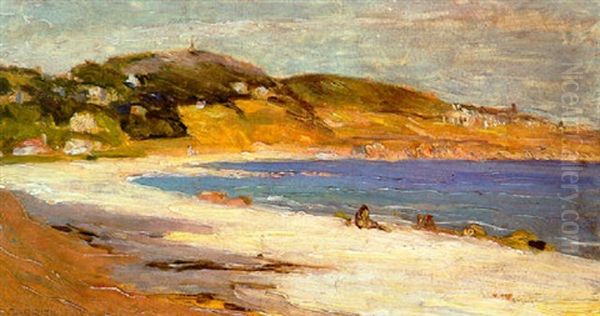 Newport Beach Oil Painting by Ethel Carrick Fox