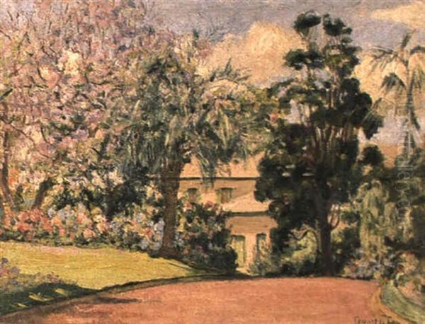 Vaucluse House Oil Painting by Ethel Carrick Fox