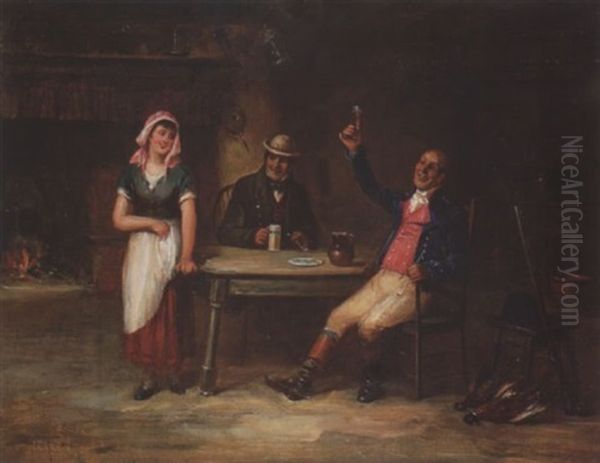 In Der Wirtsstube Oil Painting by George Fox