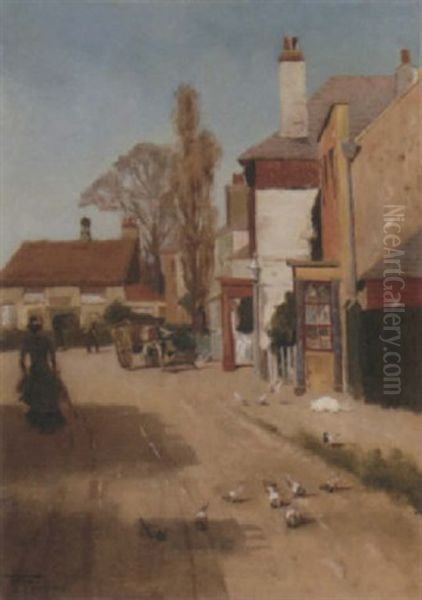 The Street, Hayes Oil Painting by Henry Charles Fox