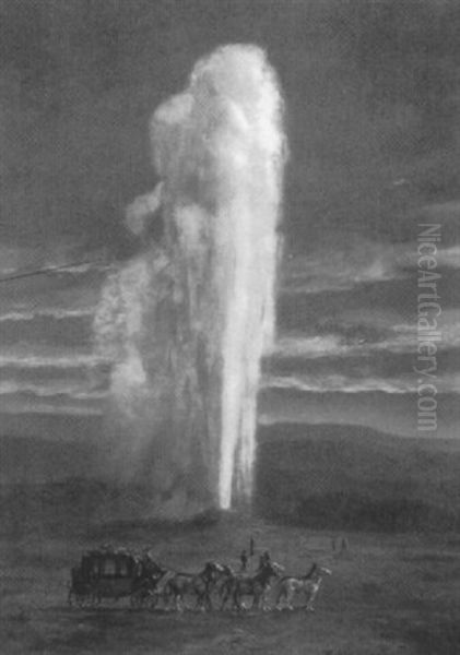 Old Faithful Oil Painting by Robert Atkinson Fox