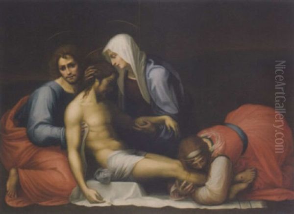 The Lamentation Oil Painting by  Fra Bartolommeo