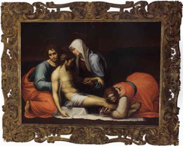 Pieta Oil Painting by  Fra Bartolommeo