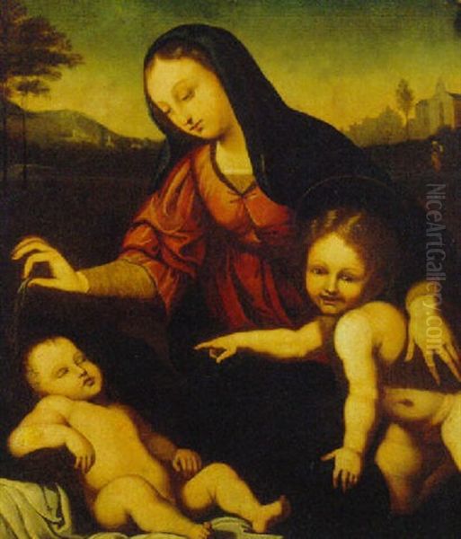 The Madonna And Child With The Infant Saint John The Baptist Oil Painting by  Fra Bartolommeo