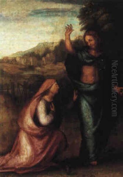 Noli Me Tangere Oil Painting by  Fra Bartolommeo