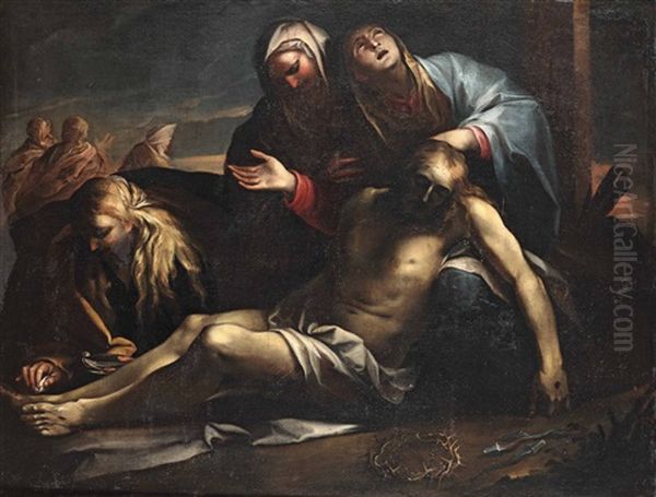 Deposizione Di Cristo Dalla Croce Oil Painting by Cesare Fracanzano