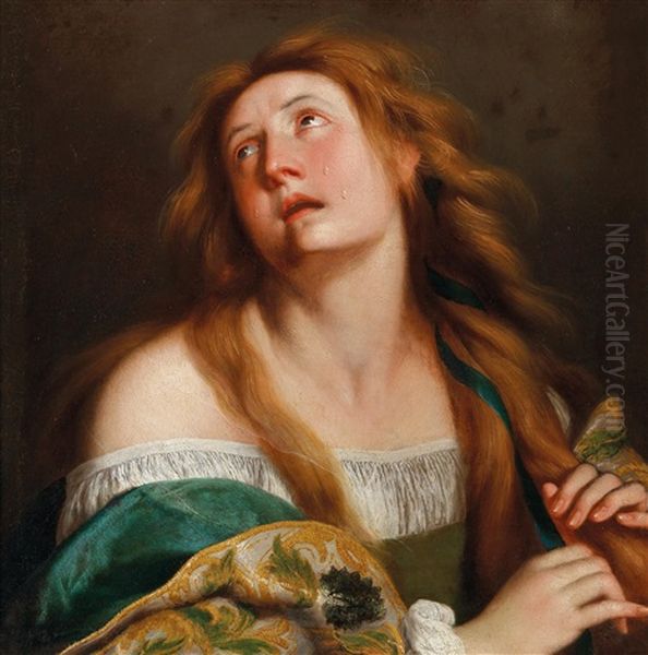 The Penitent Magdalene Oil Painting by Cesare Fracanzano