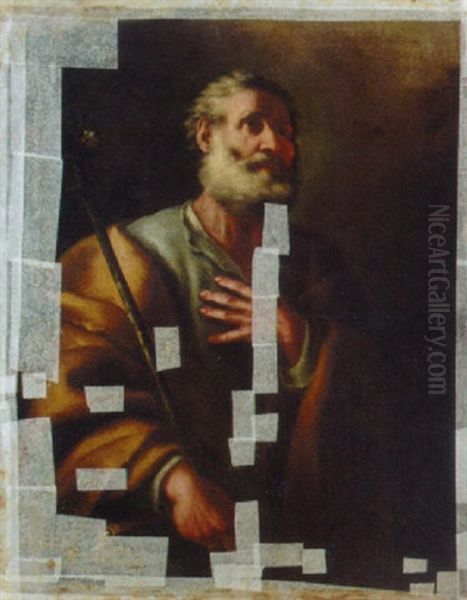 Saint Joseph Oil Painting by Cesare Fracanzano