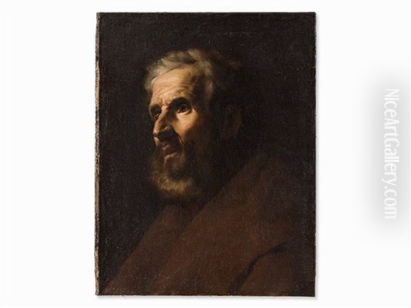 Bearded Man Oil Painting by Francesco Fracanzano