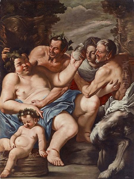 Drunken Silenus Oil Painting by Francesco Fracanzano