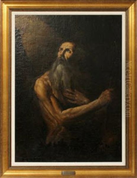 Portrait Of St. Jerome Oil Painting by Francesco Fracanzano