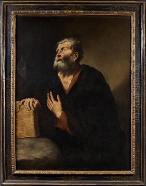 Saint Matthias Oil Painting by Francesco Fracanzano