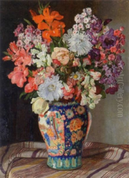 Bunter Blumenstraus Oil Painting by Louise Fraenkel-Hahn