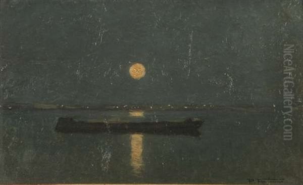 Notturno Oil Painting by Pietro Fragiacomo