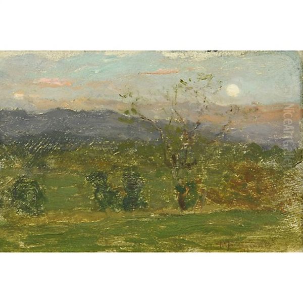 Colline Oil Painting by Pietro Fragiacomo