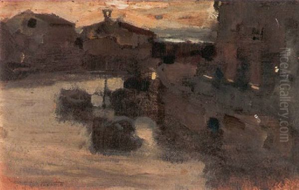 Chioggia Oil Painting by Pietro Fragiacomo