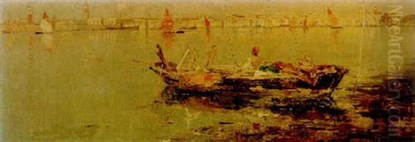 Venice Oil Painting by Pietro Fragiacomo