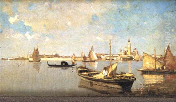 Batar I Lagunen Oil Painting by Pietro Fragiacomo