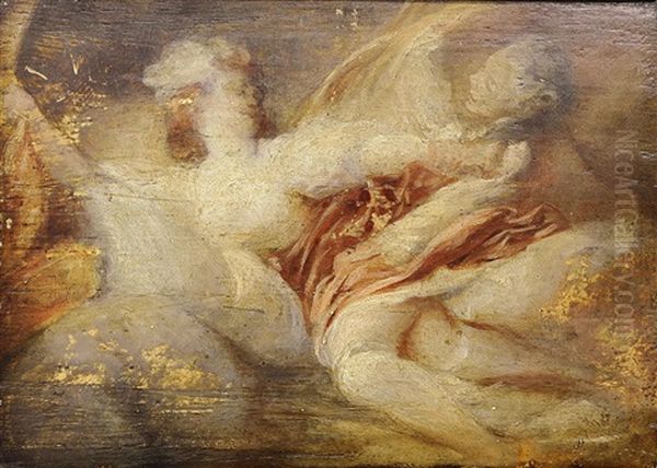 La Resistance Inutile Oil Painting by Jean-Honore Fragonard