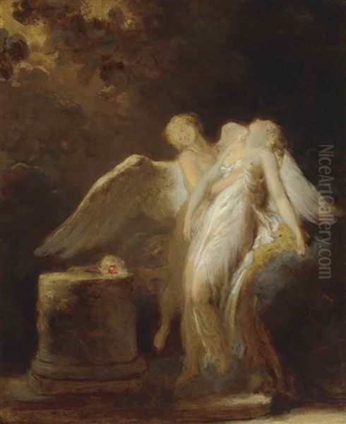 The Sacrifice Of The Rose Oil Painting by Jean-Honore Fragonard