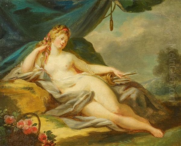 Liegende Venus Oil Painting by Jean-Honore Fragonard