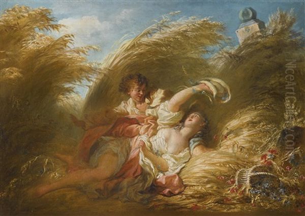 Dans Les Bles by Jean-Honore Fragonard