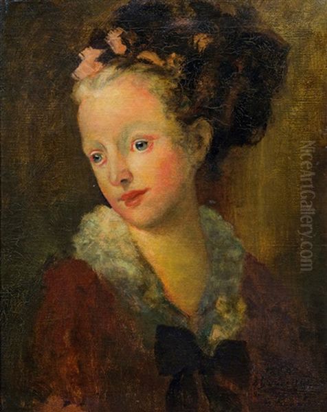 Madchenbildnis Oil Painting by Jean-Honore Fragonard