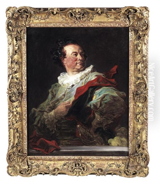 Portrait Of Francois-henri, 5th Duc D'harcourt Oil Painting by Jean-Honore Fragonard