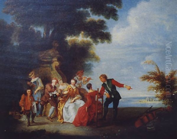 Dejeuner Champetre Oil Painting by Jean-Honore Fragonard