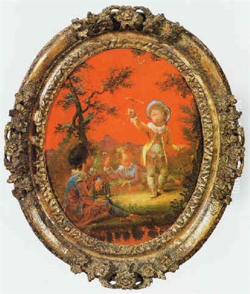 Fanciulli Oil Painting by Jean-Honore Fragonard