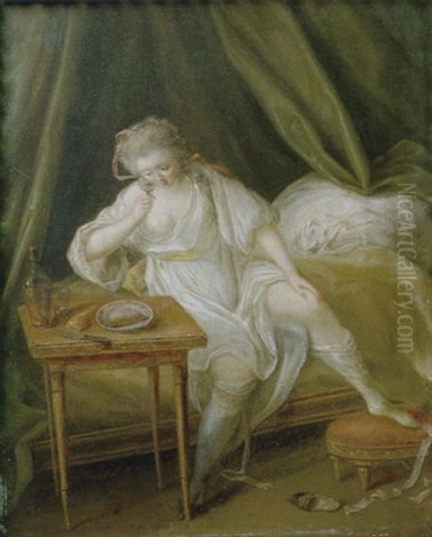 La Merenda Oil Painting by Jean-Honore Fragonard