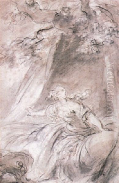 Le Reveil Imprevu Oil Painting by Jean-Honore Fragonard