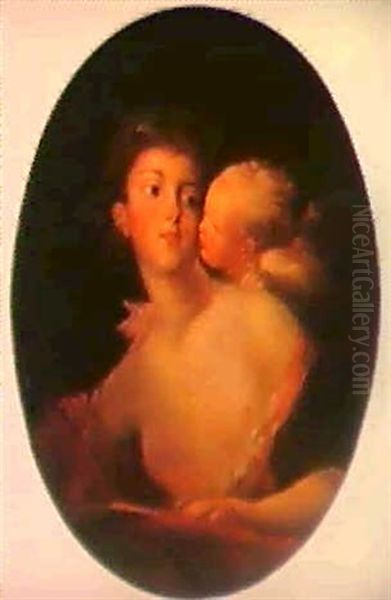 Sapho Inspiree Par L'amour Oil Painting by Jean-Honore Fragonard