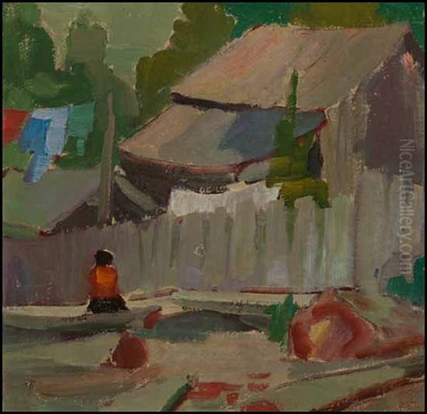 Indian Shacks - Stanley Park by Stateira Frame