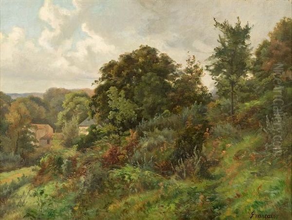 Ohne Titel (landschaft) Oil Painting by Francois Louis Francais