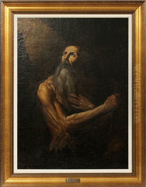 Portrait Of St. Jerome Oil Painting by Francesco Francanzano