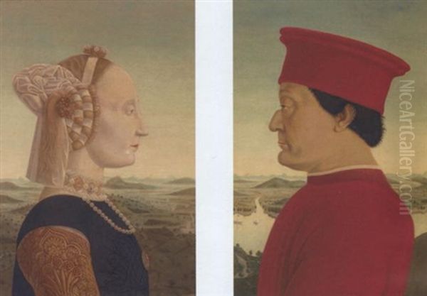 The Duchess Of Urbino Oil Painting by Piero della Francesca