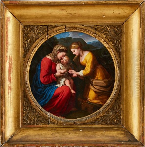 The Mystical Marriage Of Saint Catherine Oil Painting by Marc Antonio Franceschini