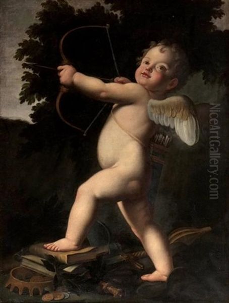 Omnia Vincit Amor Oil Painting by Marc Antonio Franceschini