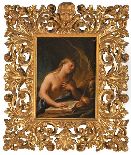 La Maddalena Penitente Oil Painting by Marc Antonio Franceschini