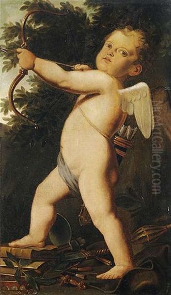 Amor Als Sieger Oil Painting by Marc Antonio Franceschini