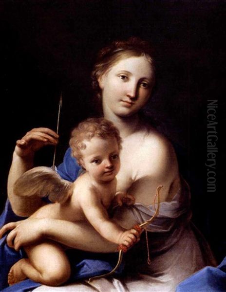 Venere E Cupido by Marc Antonio Franceschini