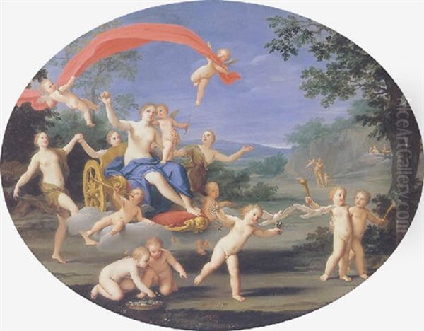 The Triumph Of Venus Oil Painting by Marc Antonio Franceschini