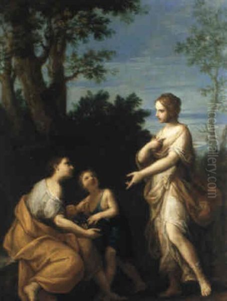 Scena Biblica Oil Painting by Marc Antonio Franceschini