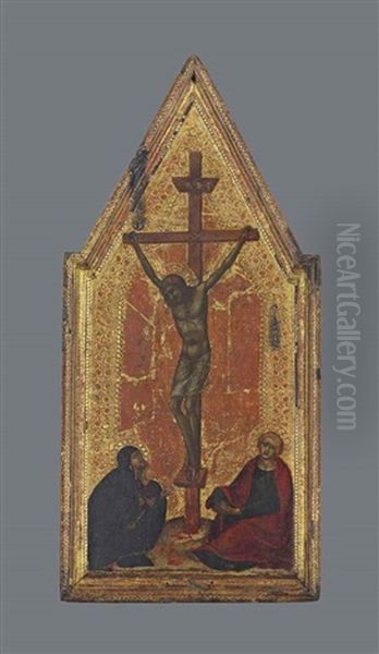 The Crucifixion (right Wing Of Diptych) Oil Painting by  Francesco di Vannuccio